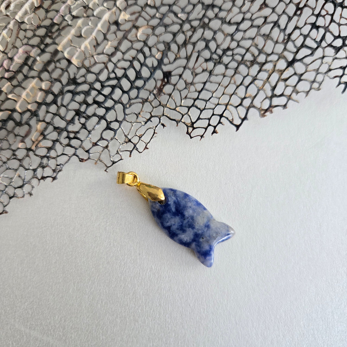 Charm Pez Piedra Natural