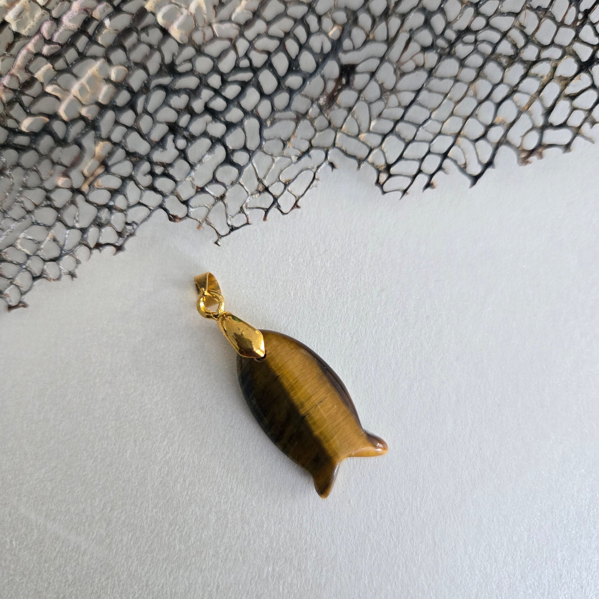 Charm Pez Piedra Natural